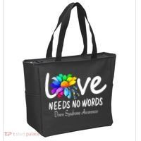 World Down Syndrome Day - Rock Your Socks Awareness Tote Bag thumb 2