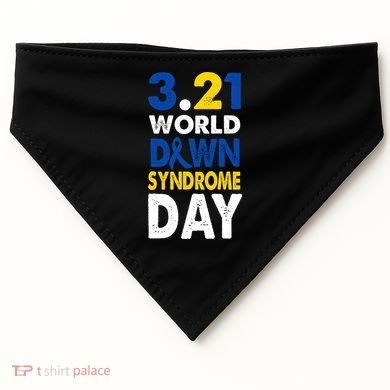 World Down Syndrome March 21st Awareness USA-Made Doggie Bandana