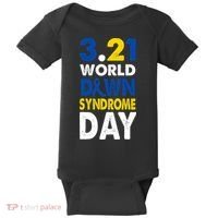 World Down Syndrome March 21st Awareness Baby Bodysuit thumb 0