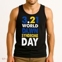 World Down Syndrome March 21st Awareness Tank Top thumb 3