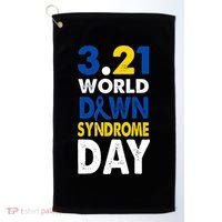 World Down Syndrome March 21st Awareness Golf Towel thumb 0