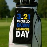 World Down Syndrome March 21st Awareness Golf Towel thumb 2