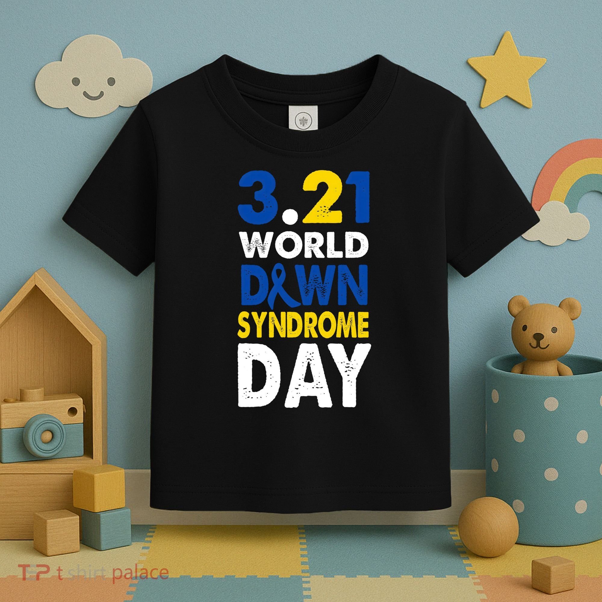 World Down Syndrome March 21st Awareness Toddler T-Shirt