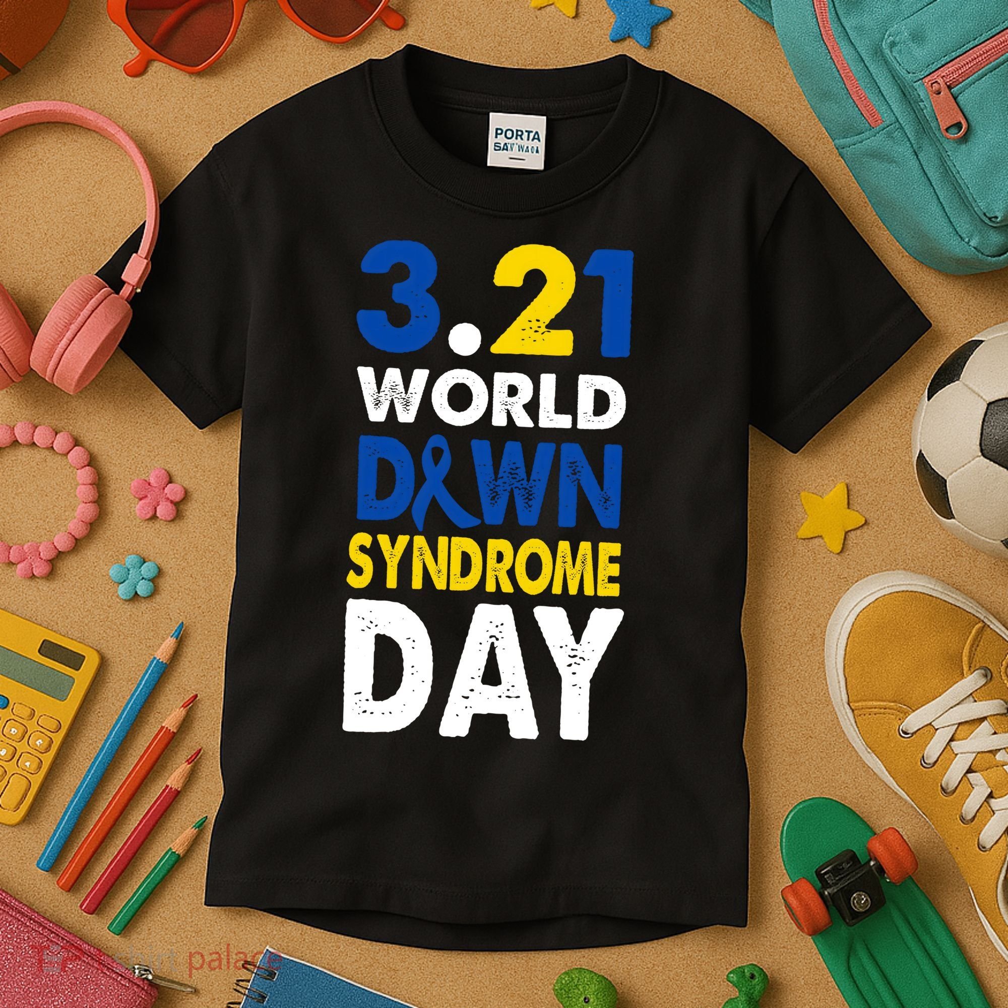 World Down Syndrome March 21st Awareness Kids T-Shirt