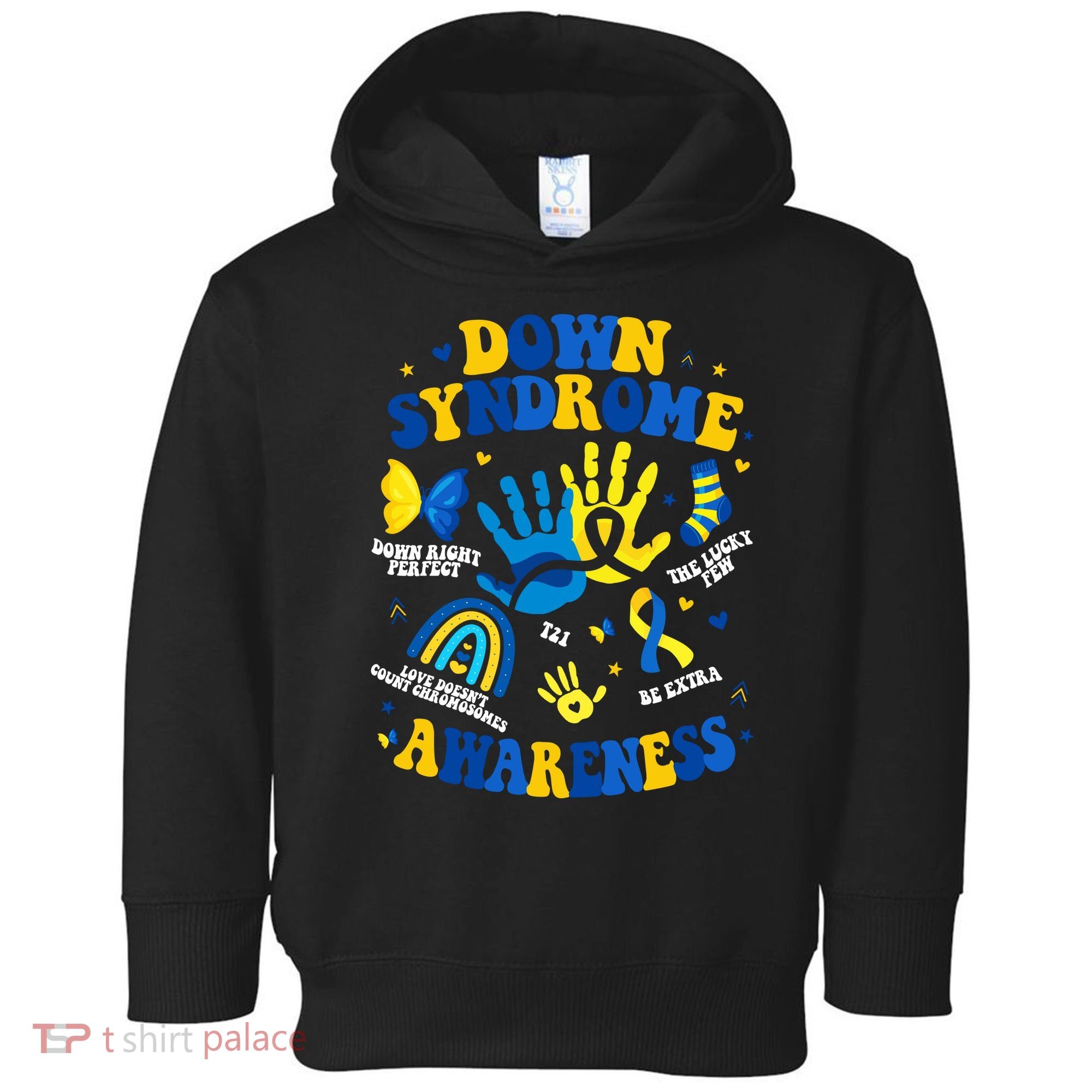 World Down Syndrome Day 321 Awareness Support Toddler Hoodie