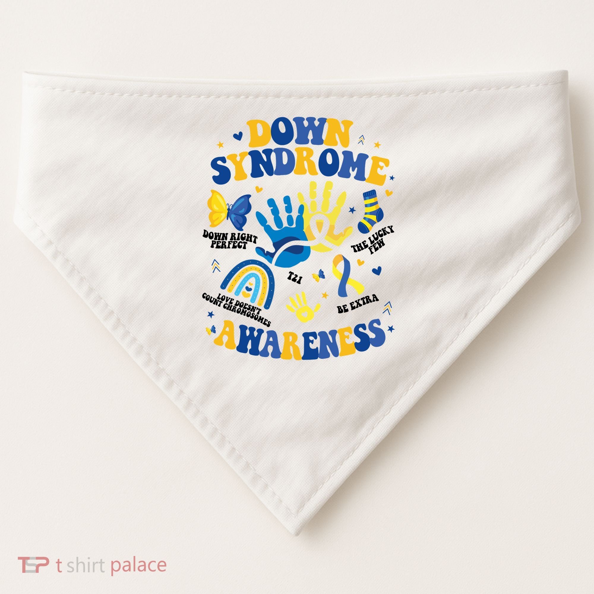World Down Syndrome Day 321 Awareness Support USA-Made Doggie Bandana