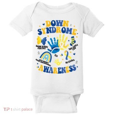 World Down Syndrome Day 321 Awareness Support Baby Bodysuit