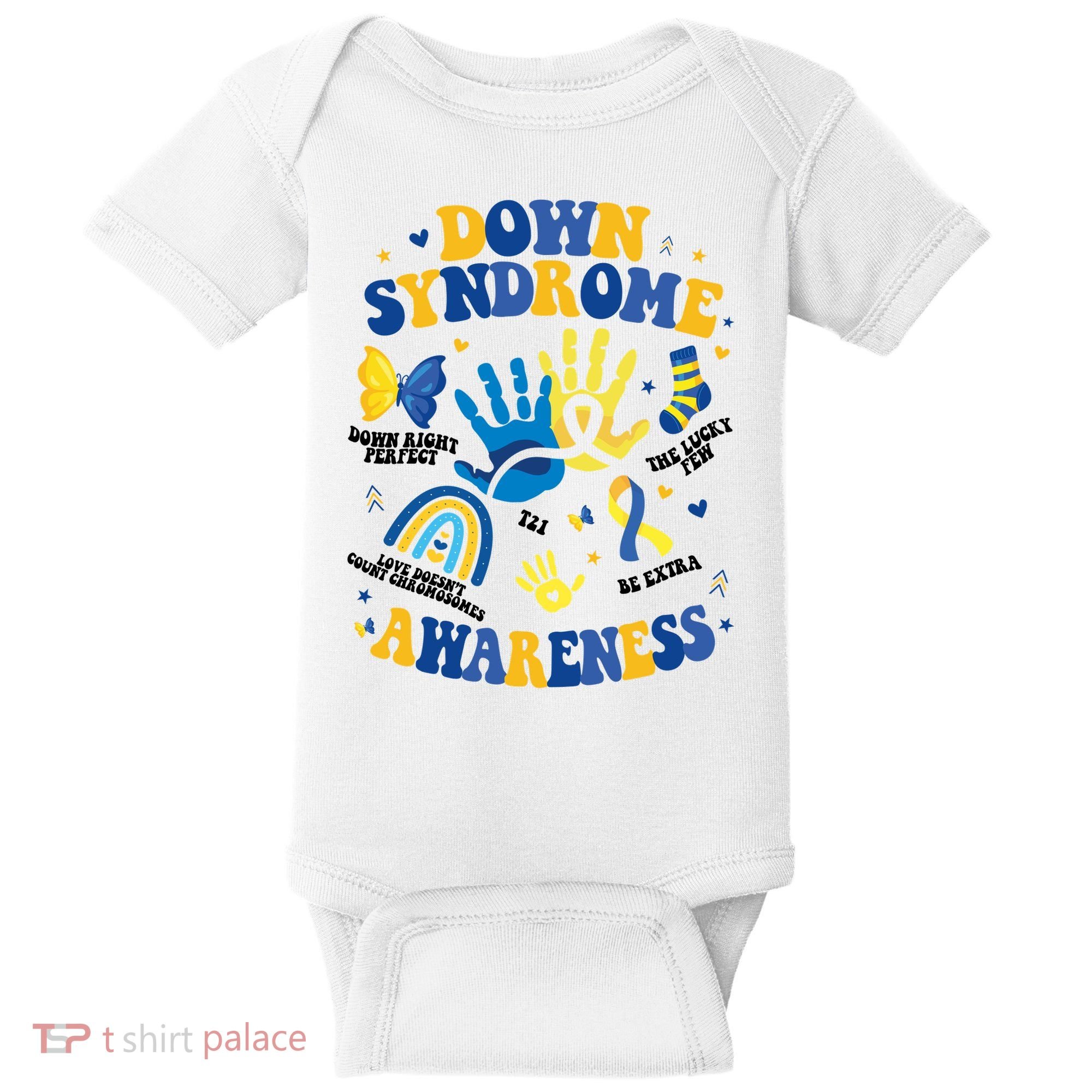 World Down Syndrome Day 321 Awareness Support Baby Bodysuit