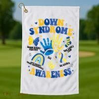 World Down Syndrome Day 321 Awareness Support Golf Towel thumb 1