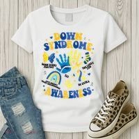 World Down Syndrome Day 321 Awareness Support Women's T-Shirt thumb 3