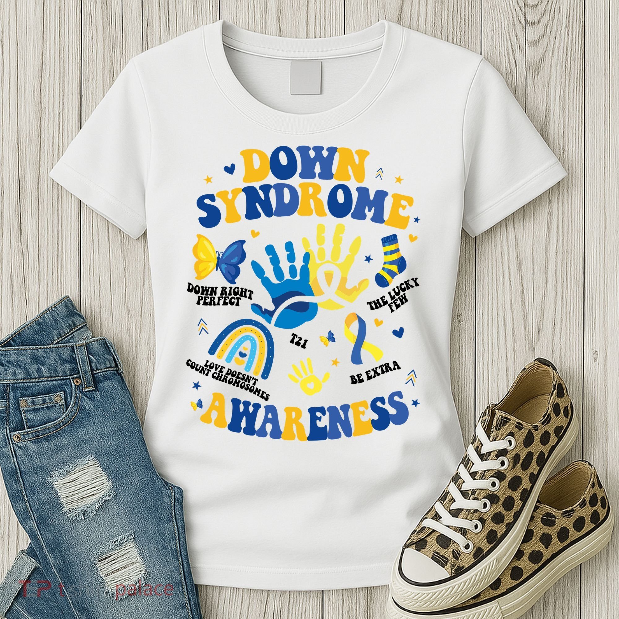 World Down Syndrome Day 321 Awareness Support Women's T-Shirt