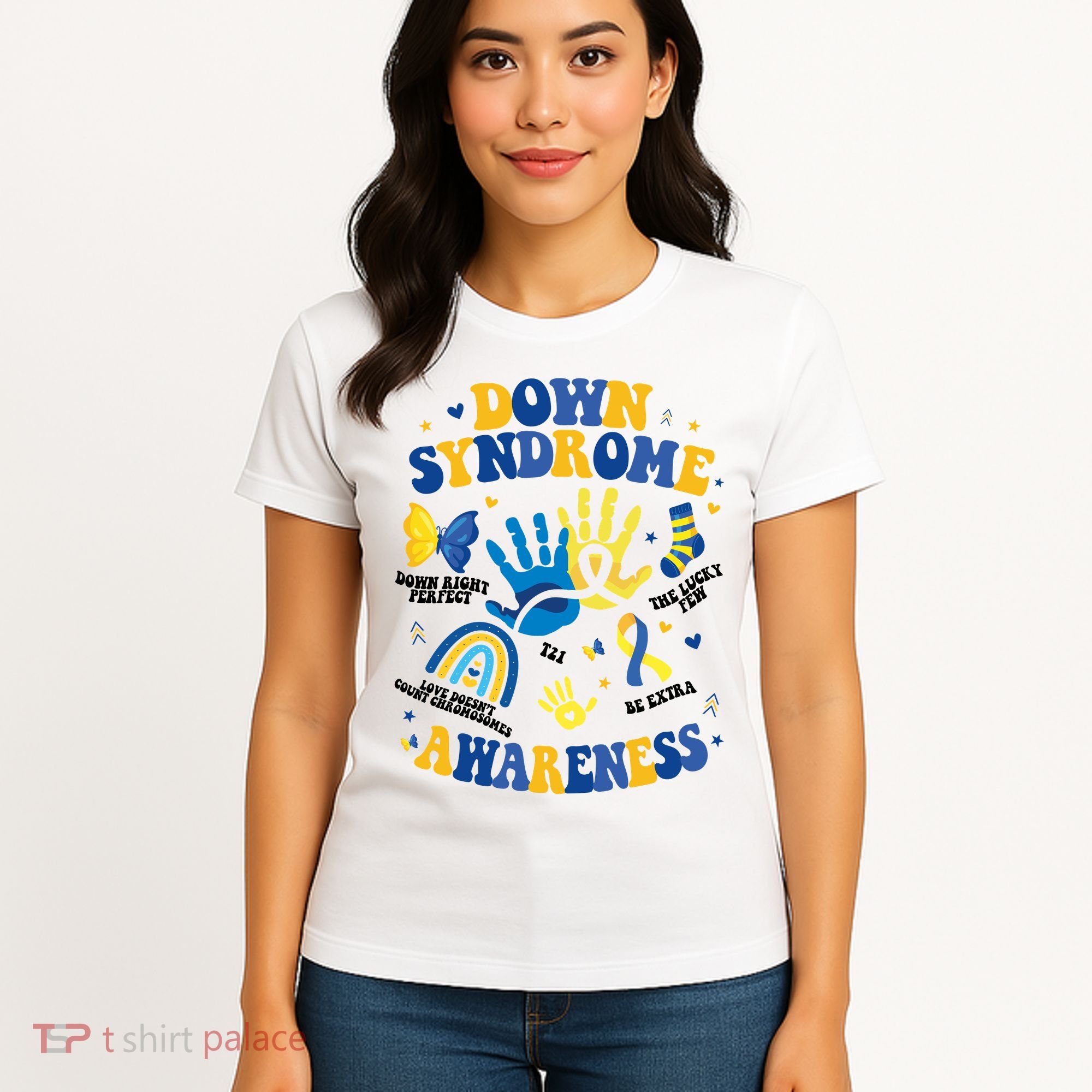 World Down Syndrome Day 321 Awareness Support Women's T-Shirt