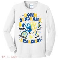 World Down Syndrome Day 321 Awareness Support Kids Long Sleeve Shirt thumb 0