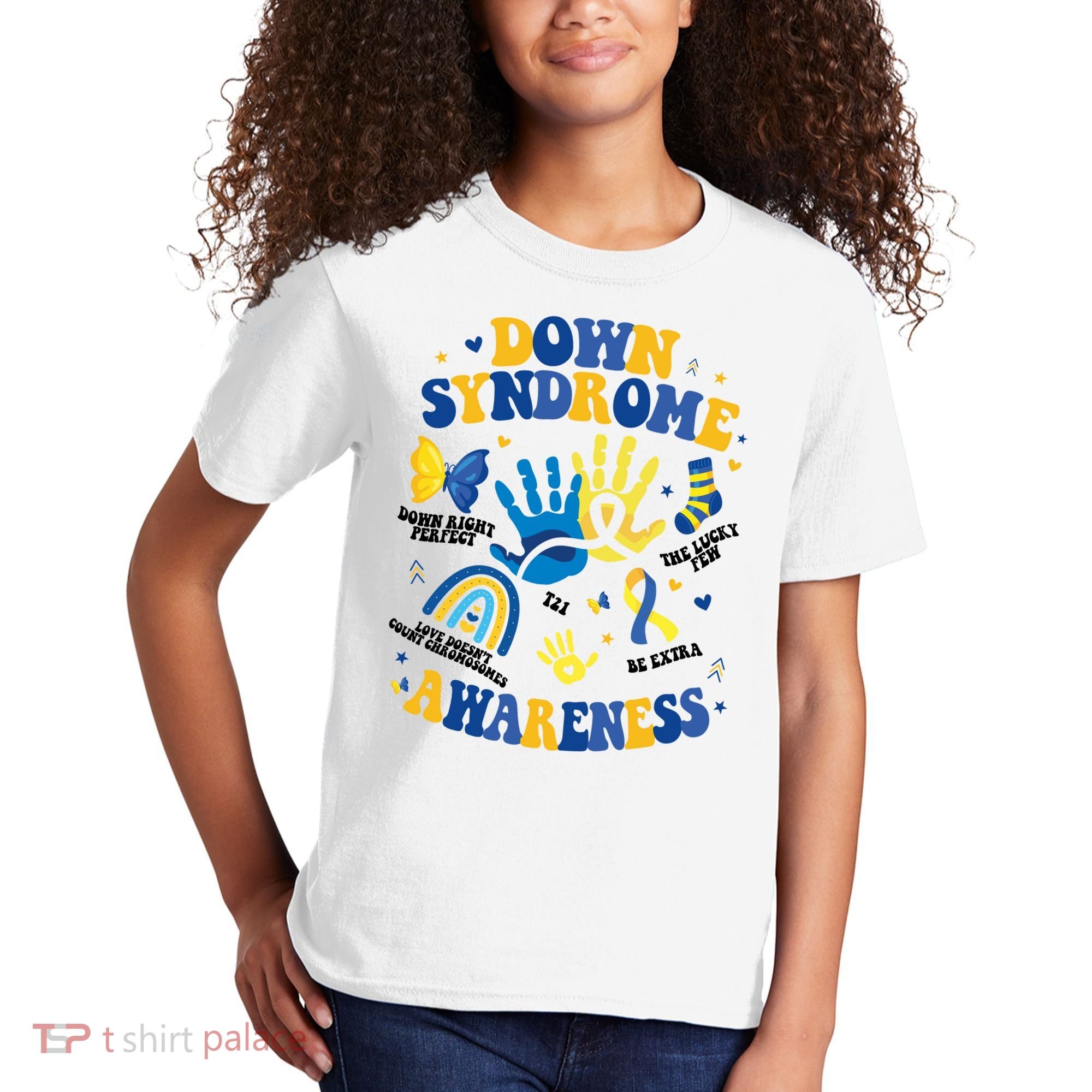World Down Syndrome Day 321 Awareness Support Kids T-Shirt
