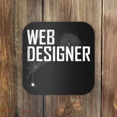 Web Designer Spider Web Coaster