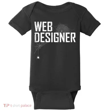 Web Designer Spider Web Baby Bodysuit