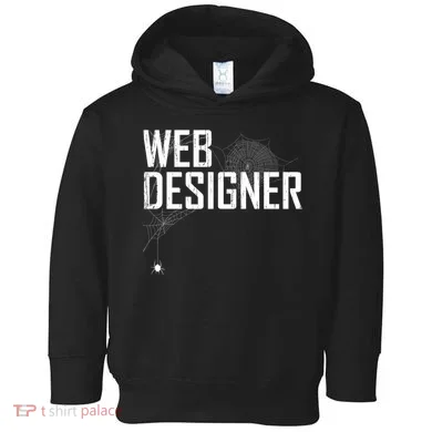 Web Designer Spider Web Toddler Hoodie