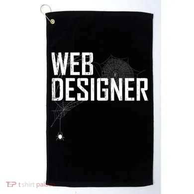 Web Designer Spider Web Golf Towel
