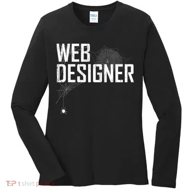 Web Designer Spider Web Women's Long Sleeve Shirt