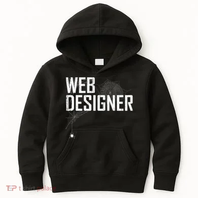 Web Designer Spider Web Kids Hoodie