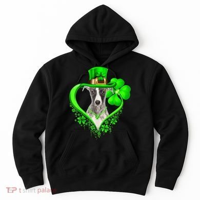 Whippet Dog St Patricks Day Lover Irish Shamrock Hoodie