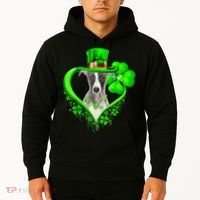 Whippet Dog St Patricks Day Lover Irish Shamrock Hoodie thumb 2