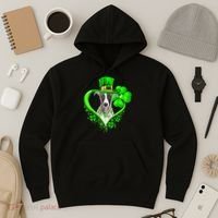 Whippet Dog St Patricks Day Lover Irish Shamrock Hoodie thumb 3