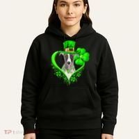 Whippet Dog St Patricks Day Lover Irish Shamrock Hoodie thumb 5