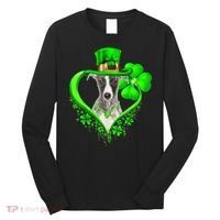Whippet Dog St Patricks Day Lover Irish Shamrock Long Sleeve Shirt thumb 0