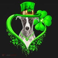 Whippet Dog St Patricks Day Lover Irish Shamrock Long Sleeve Shirt thumb 2