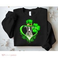 Whippet Dog St Patricks Day Lover Irish Shamrock Sweatshirt thumb 2