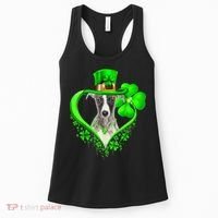 Whippet Dog St Patricks Day Lover Irish Shamrock Women's Tank Top thumb 0