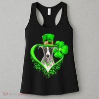 Whippet Dog St Patricks Day Lover Irish Shamrock Women's Tank Top thumb 3