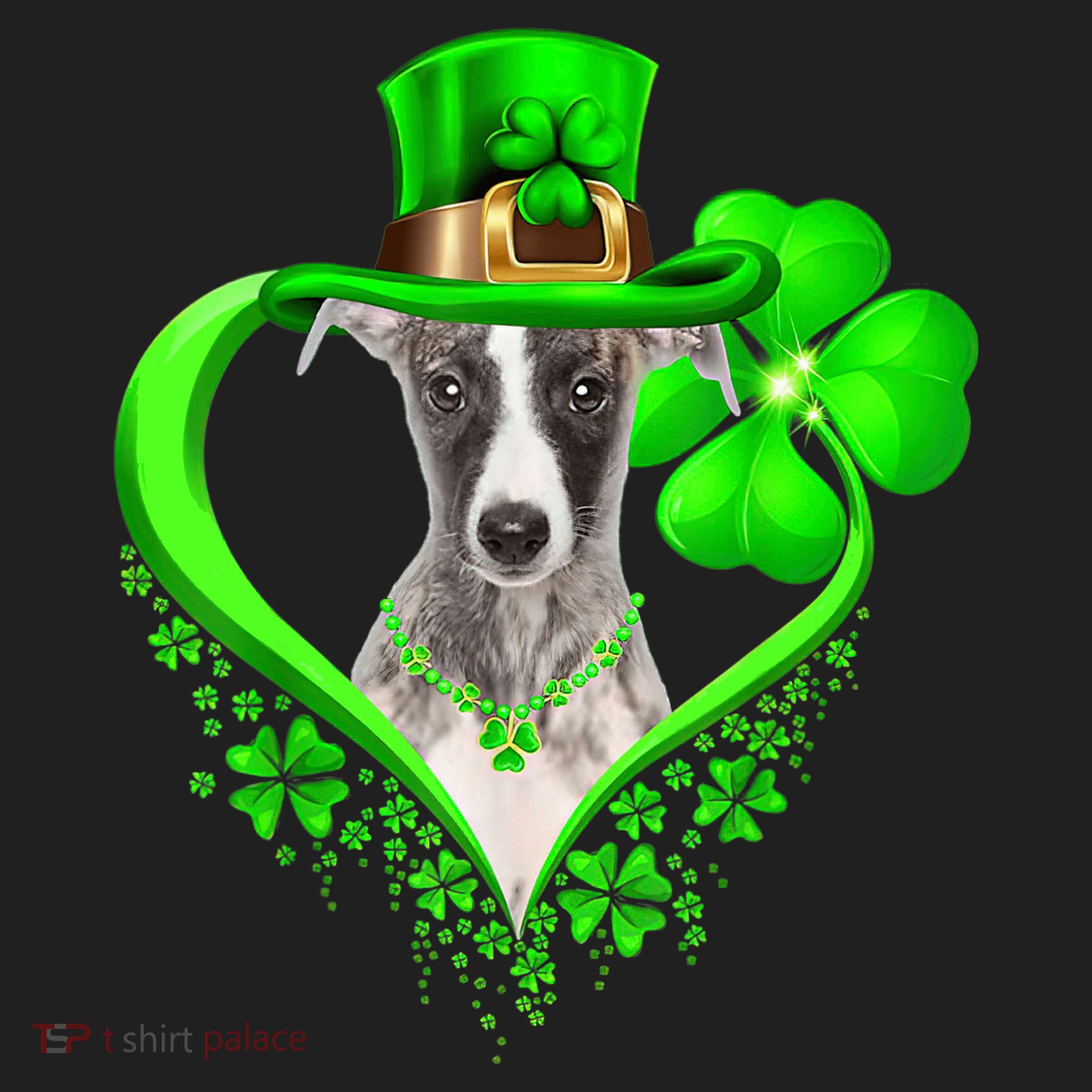 Whippet Dog St Patricks Day Lover Irish Shamrock Hat
