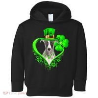 Whippet Dog St Patricks Day Lover Irish Shamrock Toddler Hoodie thumb 0
