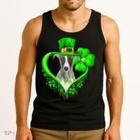 Whippet Dog St Patricks Day Lover Irish Shamrock Tank Top thumb 3
