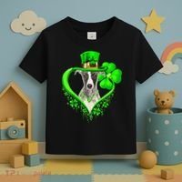 Whippet Dog St Patricks Day Lover Irish Shamrock Toddler T-Shirt thumb 3