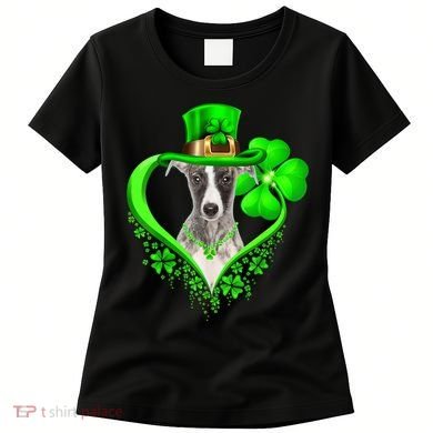 Whippet Dog St Patricks Day Lover Irish Shamrock Women's T-Shirt