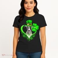 Whippet Dog St Patricks Day Lover Irish Shamrock Women's T-Shirt thumb 4