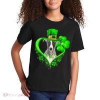 Whippet Dog St Patricks Day Lover Irish Shamrock Kids T-Shirt thumb 2