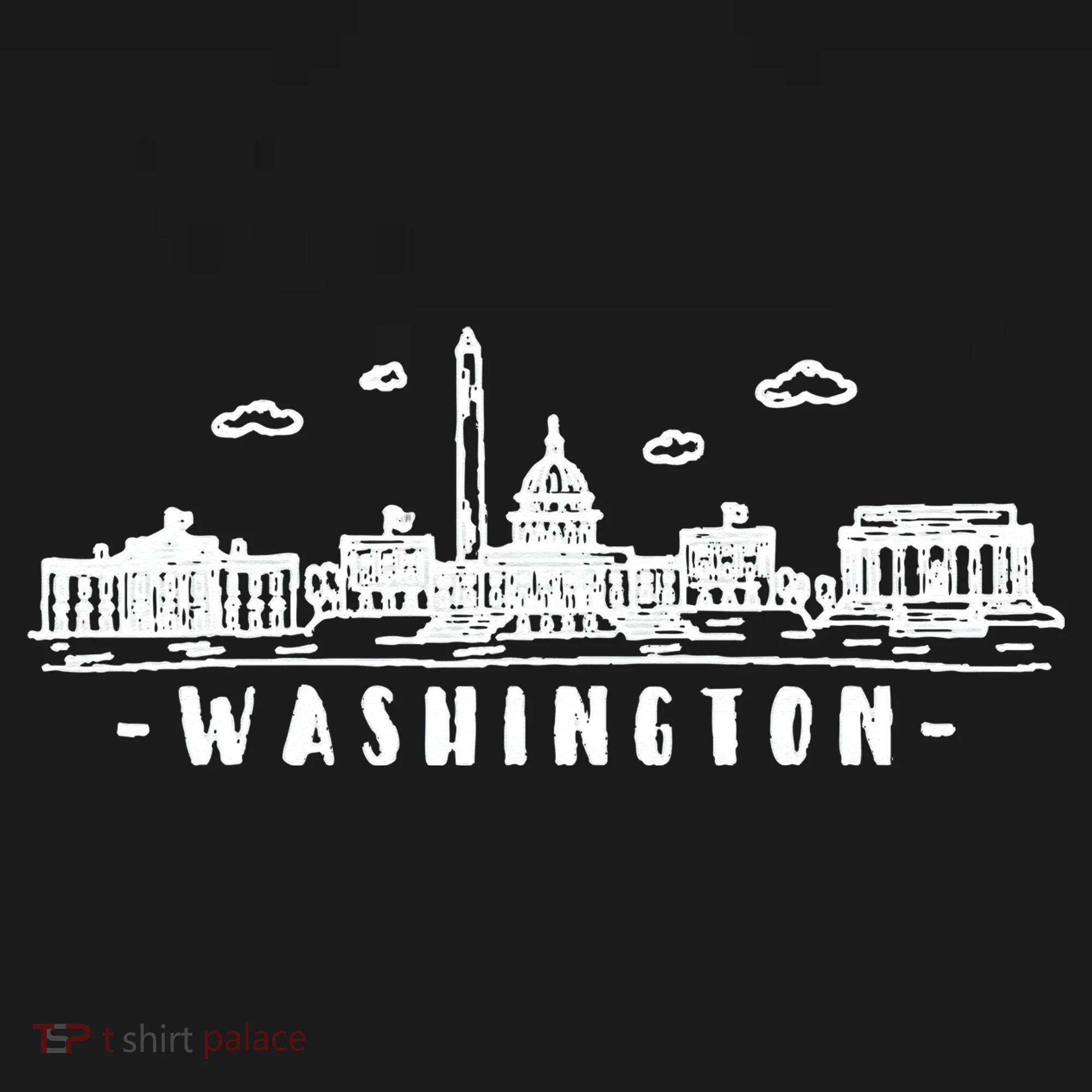 Washington DC Skyline Doggie Tank