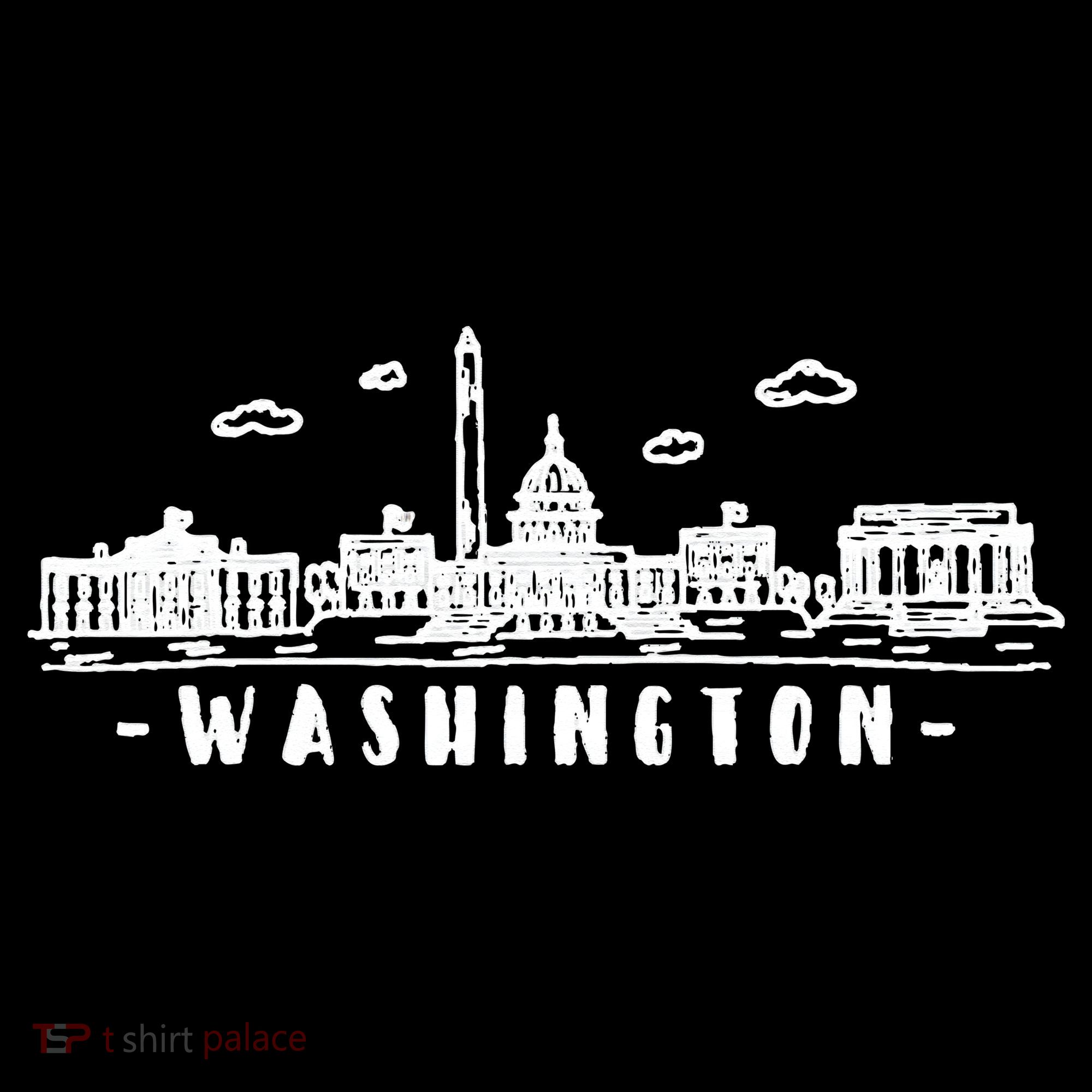 Washington DC Skyline Toddler Hoodie
