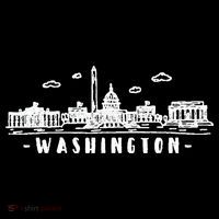 Washington DC Skyline Women's Long Sleeve Shirt thumb 2