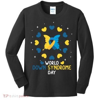 World Down Syndrome Day Awareness Kids Long Sleeve Shirt