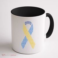 World Down Syndrome Day Awareness Ribbons Coffee Mug thumb 1