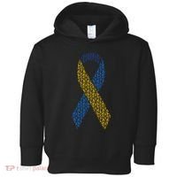 World Down Syndrome Day Awareness Ribbons Toddler Hoodie thumb 0