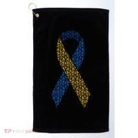 World Down Syndrome Day Awareness Ribbons Golf Towel thumb 0