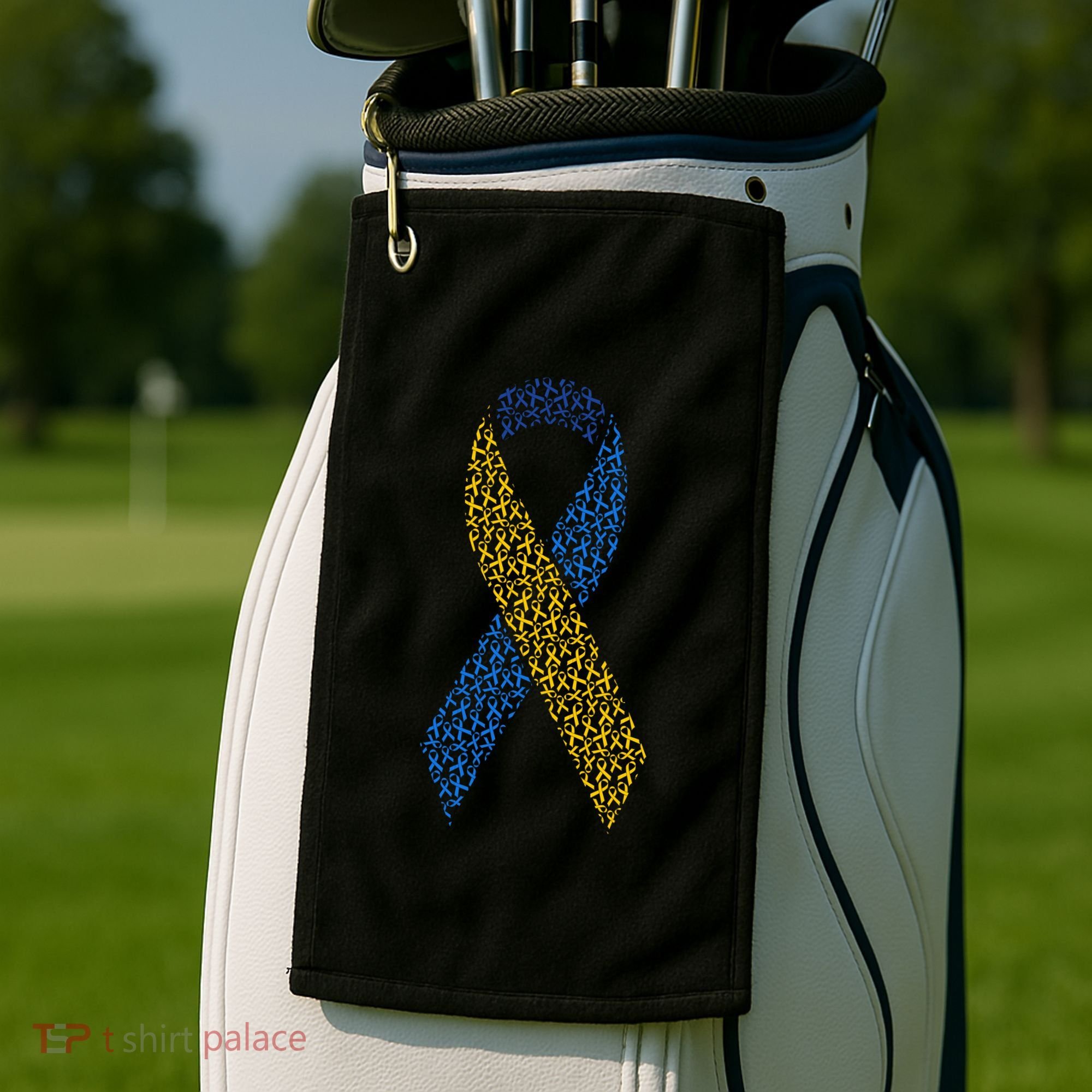 World Down Syndrome Day Awareness Ribbons Golf Towel