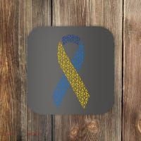 World Down Syndrome Day Awareness Ribbons Coaster thumb 0