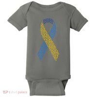 World Down Syndrome Day Awareness Ribbons Baby Bodysuit thumb 0